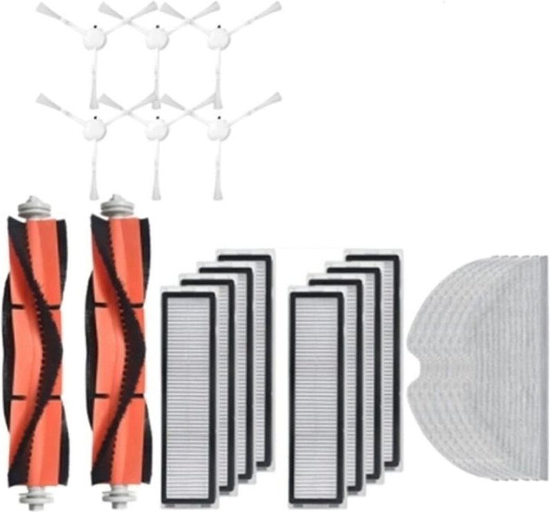 Hauptwalze Seitenbürste Hepa-Filter Mopp Lappen Tuch für Xiaomi F9/1C/2C/1T Roboter-Staubsauger Zubehör Ersatz