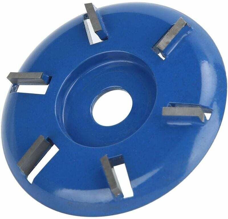 Gabrielle Holztrennscheibe, 6 Zähne, Stahl, Holzschnitzscheibe, Holzbearbeitungswerkzeug, Winkelschleifer, Hartholz-Zube...