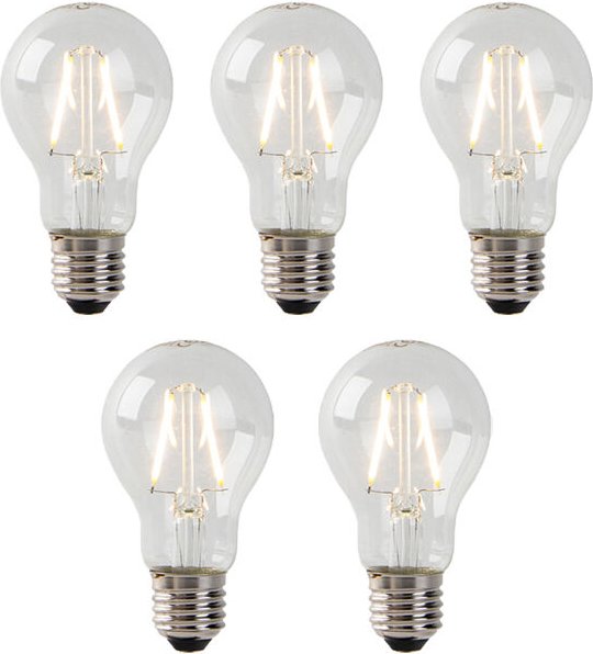 Set mit 5 E27 LED-Glühlampen A60 2W 180 lm 2700K