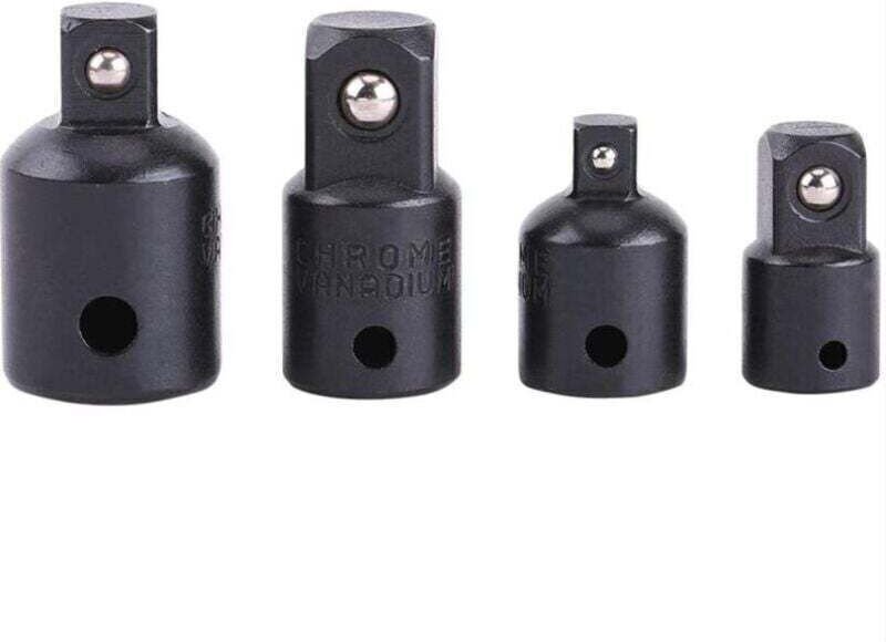 Schlagverstärker, 4-teiliger 1/2-3/8-Zoll-Steckschlüsseladapter und -reduzierer