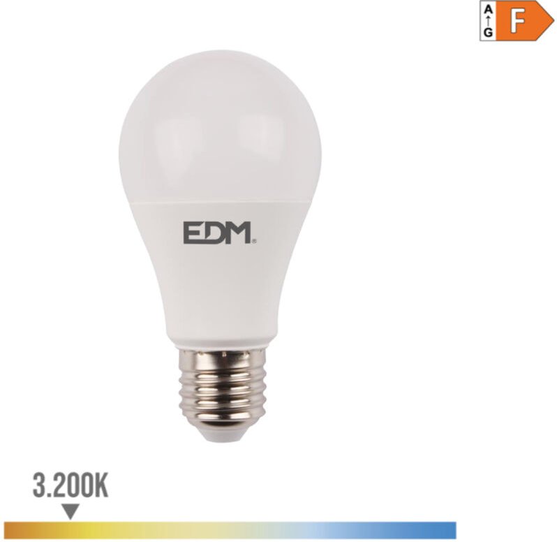 EDM - Glühbirne standard led glühbirne mit 'präsenz und dämmerungssensor' e27 12w 1055lm 3200k warmes licht ø6x11cm