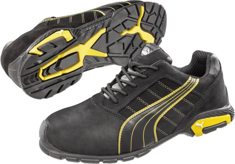 Thumbnail - Puma Safety Shoes - puma Sicherheitsschuh Amsterdam Low Größe 40 schwarz / gelb - 64.271.0-40