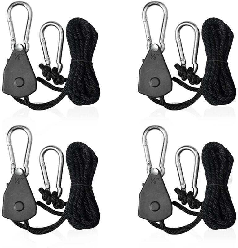 Stück verstellbare Ratschenseile mit 1/8-Haken, Sonnensegelspanner, Ratschengurtseil für Lampen oder Pflanzen