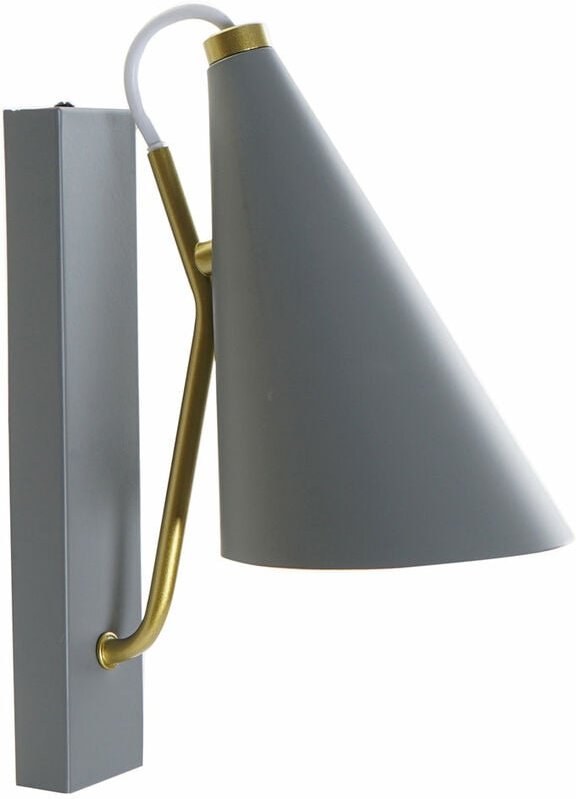 Metalltischlampe 12x25x29 E27 Hellgraues Metallmaterial mehrfarbige Farbfamiliendecke und Wandminen Details