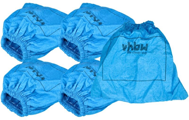 5x Textilfilter Ersatz für Lidl / Parkside 30250135PS für Staubsauger, Nass-/Trockensauger - Stoffbeutel, Abwaschbar, Bl...