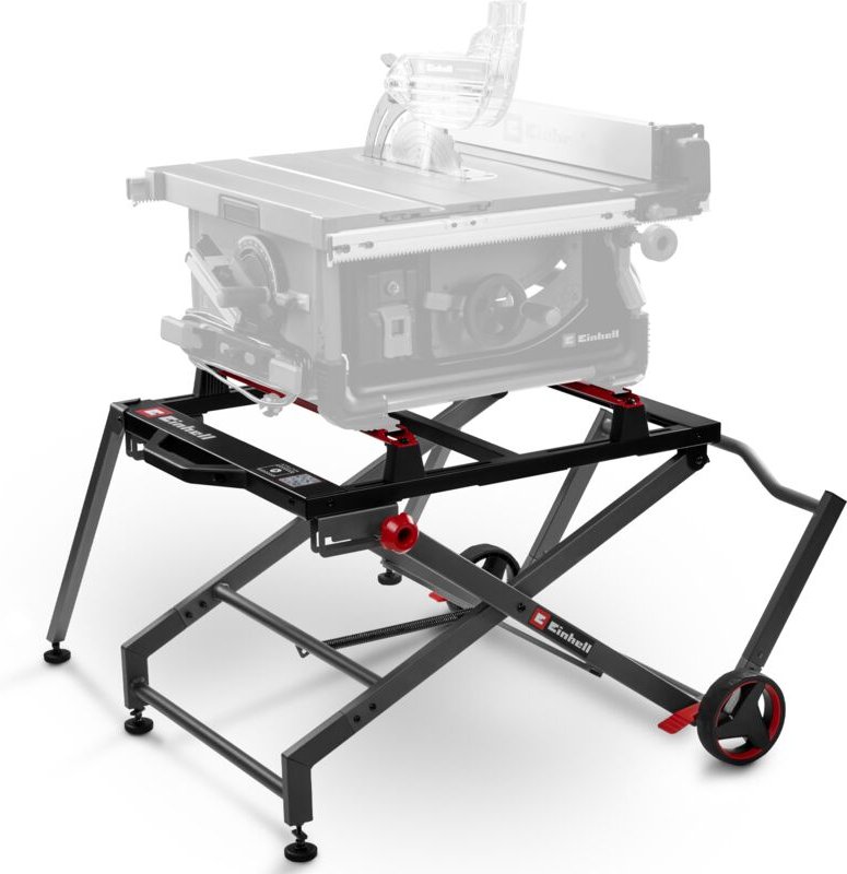 Original Einhell Sägen-Untergestell E-Stand tss (Untergestell für Tischkreissägen, klappbar, Tragegriff, Räder, robuste ...