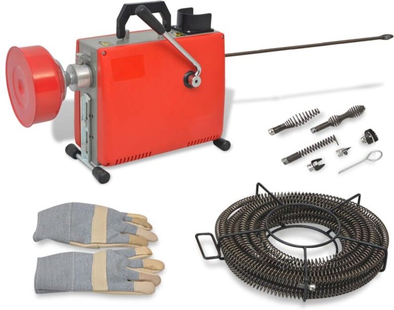 Vidaxl - Rohrreinigungsmaschine 250W 15mx16mm / 4,5mx9,5mm