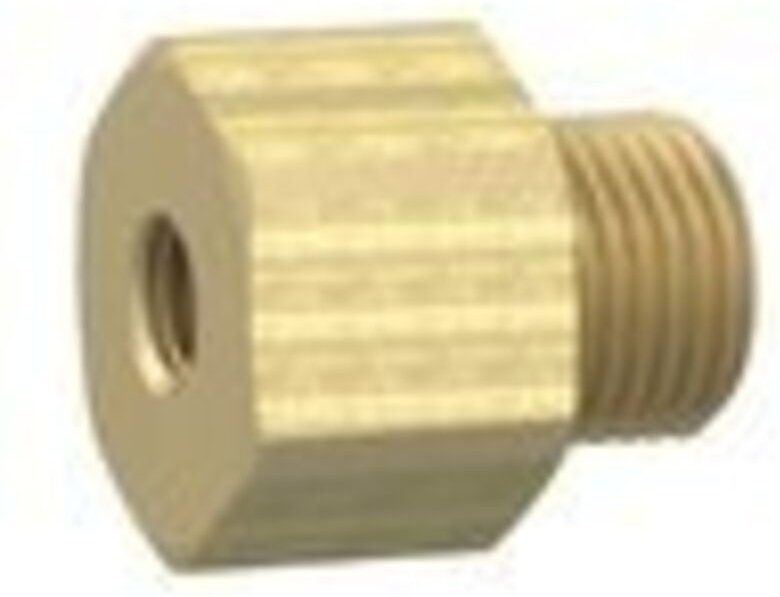 Reduziernippel lang, M3 a., M5 i., sw 7, Messing - Riegler