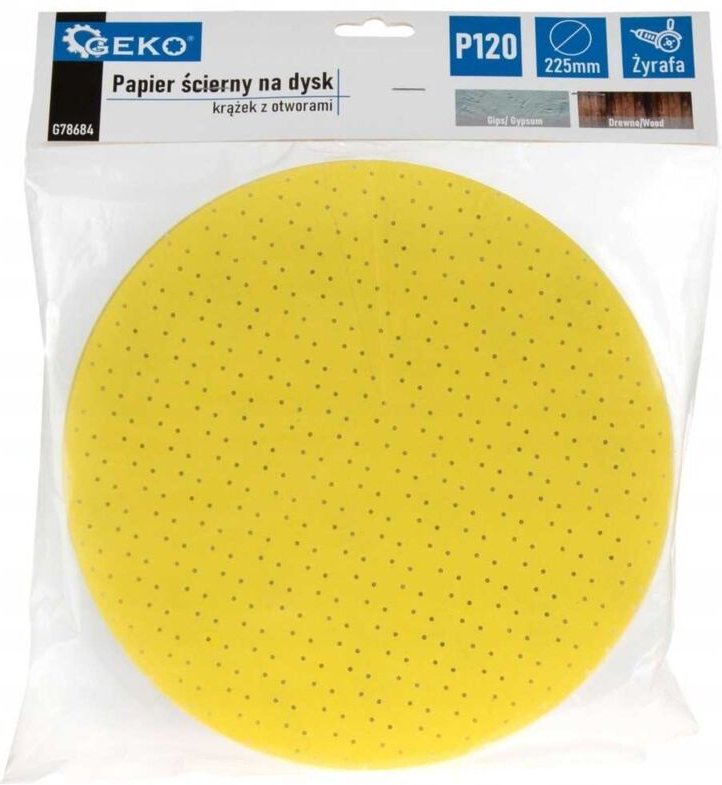 Schleifpapier für Scheibe - Scheibe mit Löchern 225mm P120 /Giraffe/ (10/100/500)