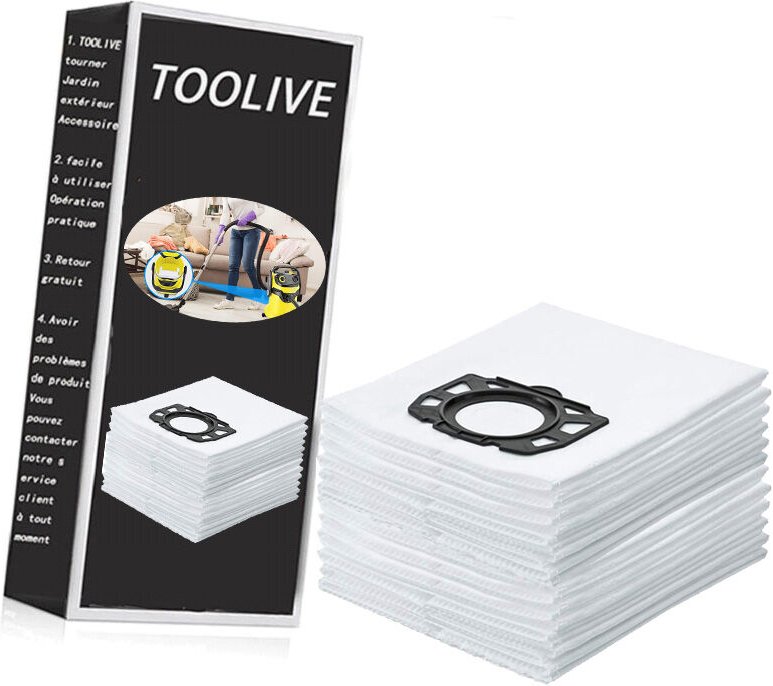 15 stück staubsaugerbeutel für kärcher 2.863-006.0 vliesfilterbeutel 487 ersatzbeutel wd4 wd5 wd6 wd5p wd6p premium mv4 ...