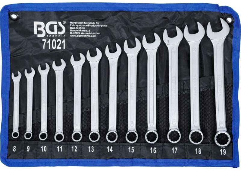Maul-Ringschlüssel-Satz sw 8 - 19 mm 12-tlg.