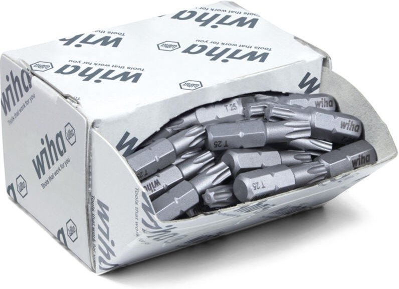 Thumbnail - Bit Set Standard 25 mm torx® (T25) 50-tlg. 1/4' C6,3 in Großpackung (08068) - Wiha