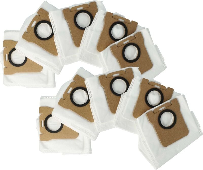 10x Staubbeutel kompatibel mit Dreame DreameBot L10s Pro Ultra Heat Saugroboter - Beutel für die Absaugstation - Vhbw