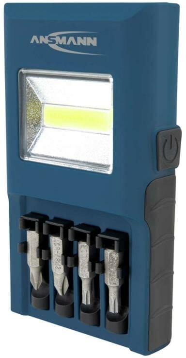 Werkstattleuchte Bithalter WL180B Multifunktions-Lampe + Bits & Batterie - Ansmann