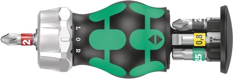 Kraftform Kompakt Stubby Magazin ra 2 Ratschenfunktion Bits ph pz tx, 6 tlg - Wera