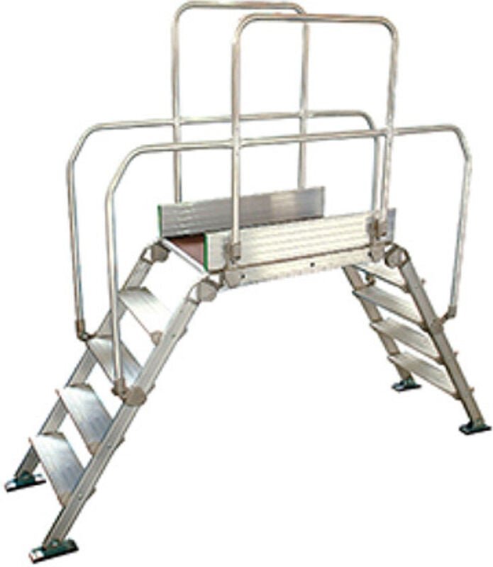 Kaiserkraft - Leiternüberstieg - Podest de 90x53cm - Maximale Arbeitshöhe 3.11m - DIVA4/90