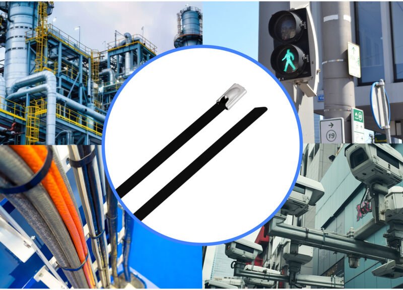 TC-12647596 Stahlkabelbinder 520 mm 4.6 mm aisi 304 mit Beschichtung 100 St. - Tru Components