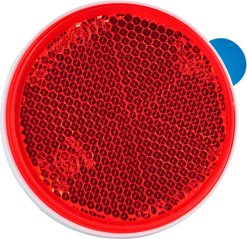 Rückstrahler 'rund' rot selbstklebend