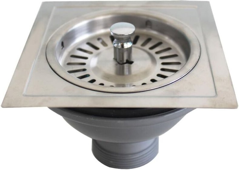 XK174-U Quadratischer Spülbeckenfilter für alte Spülbecken, 118 x 118 mm