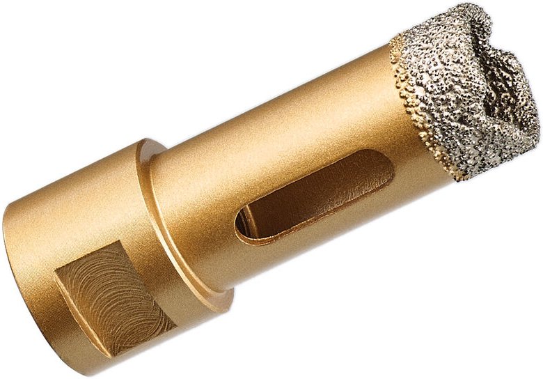 GraniFix Ø 22 mm Diamantbohrer M14 Bohrkrone Fliesenbohrer Trockenbohrer Diamantbohrkrone für Winkelschleifer Trennschle...