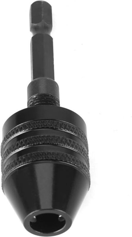 Schnellspann-Sechskantfutter/Spannfutteradapter, Kapazität 0,8 - 8 mm, für elektrische Schraubendreher (schwarzes Sechsk...