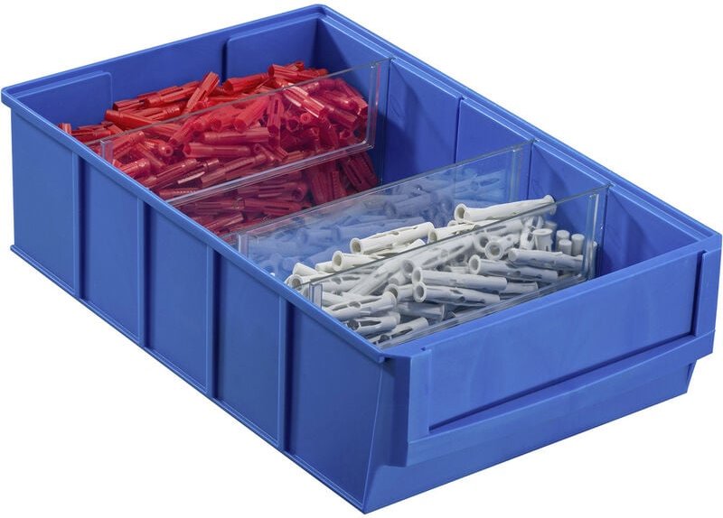 456530 Sichtlagerkasten (l x b x h) 300 x 185 x 81 mm Blau 1 St. - Allit
