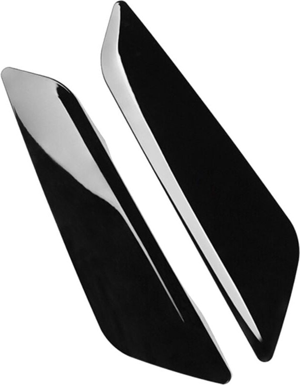 1 Paar SeitenflüGel-Lufteinlass-Abdeckungsverkleidung für 5Er G30 G31 2018-2023 Styling SeitenflüGel-Dekorhaube Hellschw...