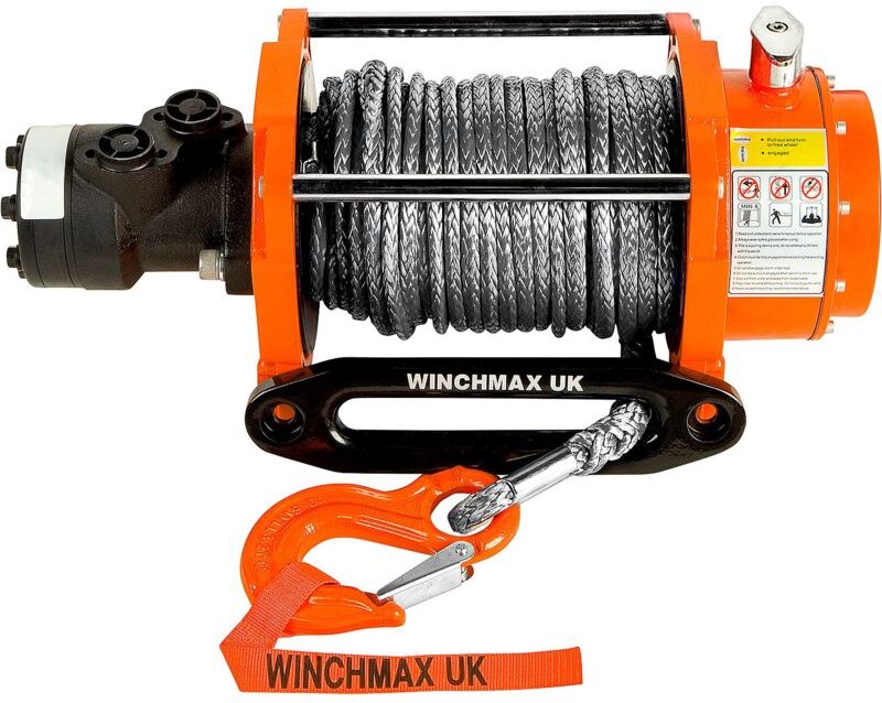 Hydraulik Winde 6804kg Winchmax Original Orange Winde. 25m x 12mm Dyneema.