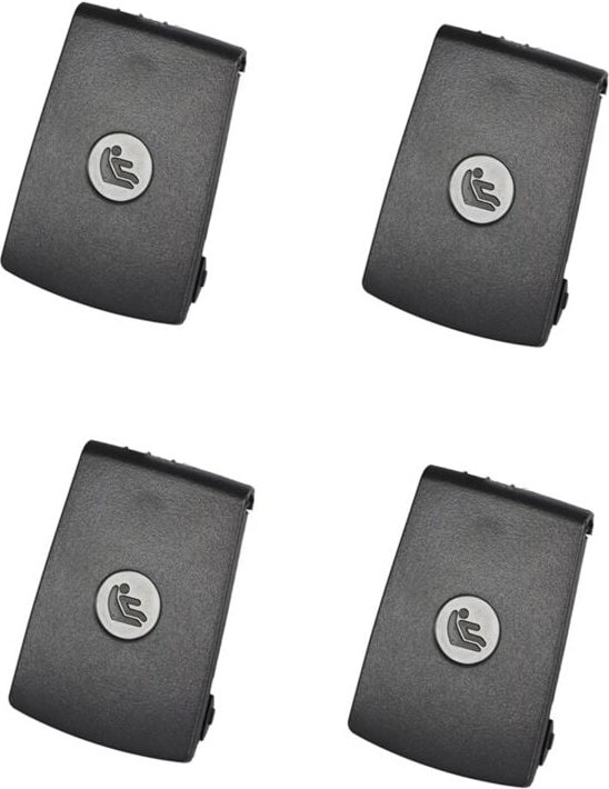 Tlily - 4 Stück Auto-Rücksitzhaken Isofix-Abdeckung Kinderrückhaltesystem für X1 E84 3er E90 F30 1 E87