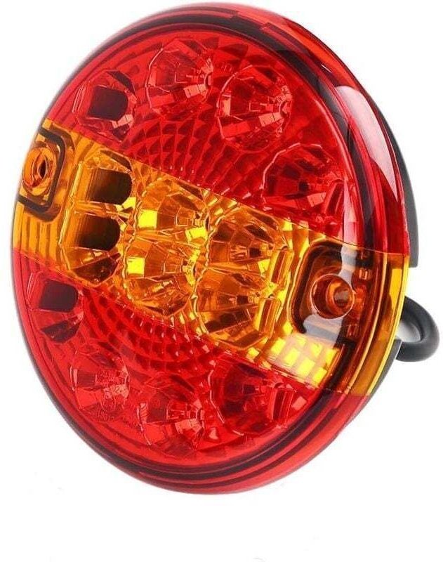 Ultrahelle runde Rückleuchten mit 14 LEDs und LED-Anhänger-Rückleuchten, wasserdichte Multifunktions-Bremsleuchten für 1...