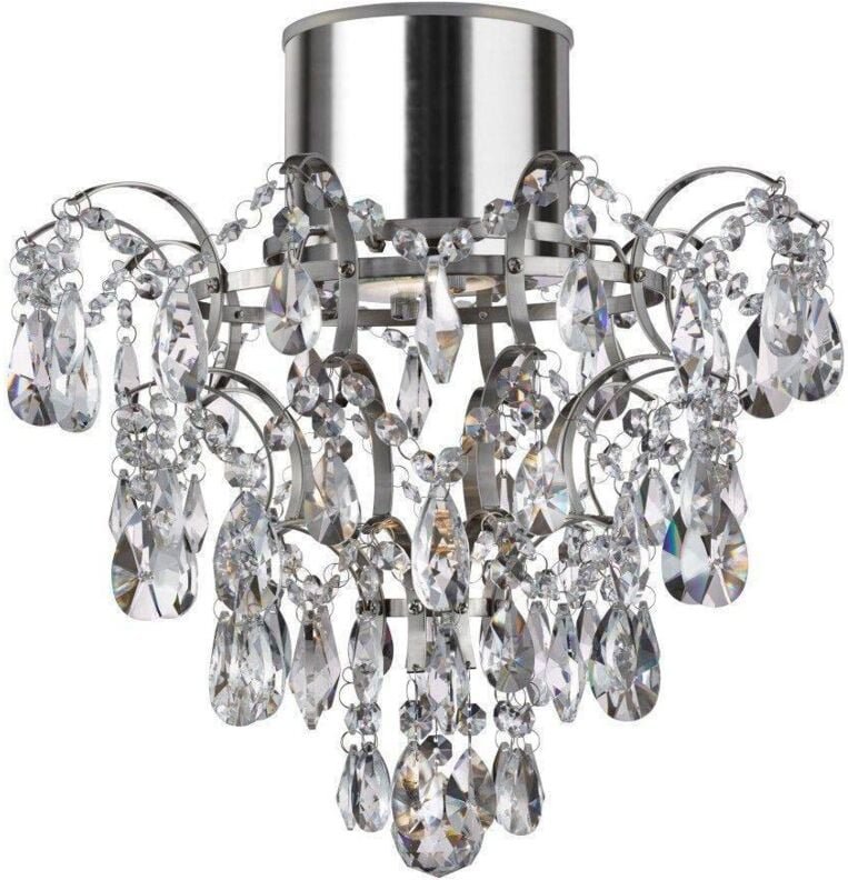 Bathroom - 1 Licht Badezimmer Kronleuchter Chrom, K5 Kristalle IP44, GU10 - Searchlight