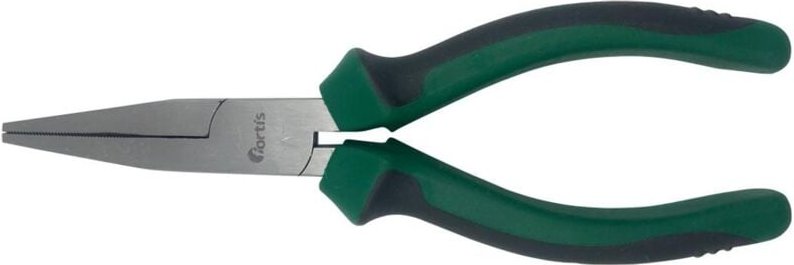 Fortis Langbeckzange poliert, 160 mm, flache Backen, Mehrkomponenten-Griff