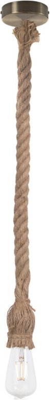 Ledkia - Pendelleuchte aus Seil Perseo Braun