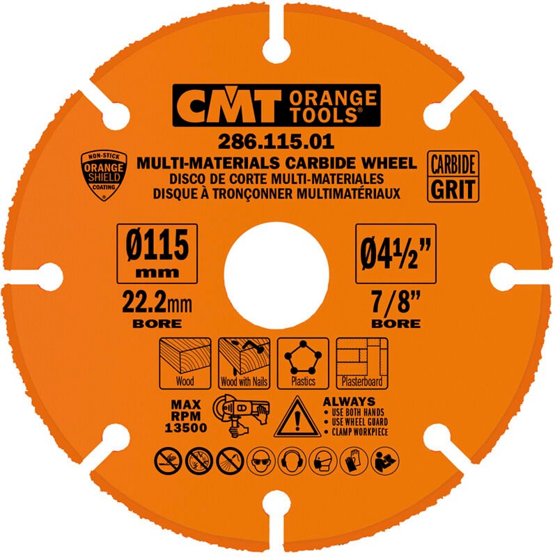 286.125.01 Multi-Material-Trennscheibe Hw Korn D=125 B=22.23+20+15.88