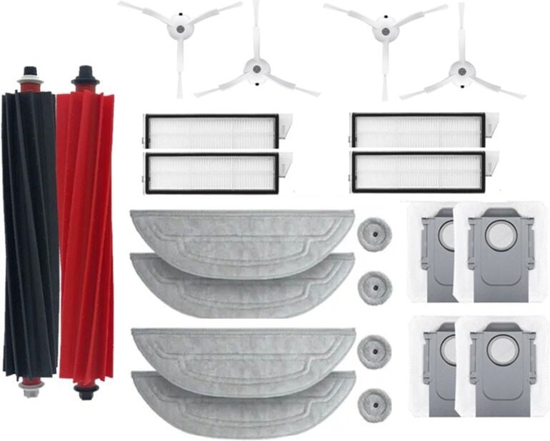 Roboterstaubsauger Doppelwalzenbürste Filter Seitenbürsten Mopp Staubbeutel