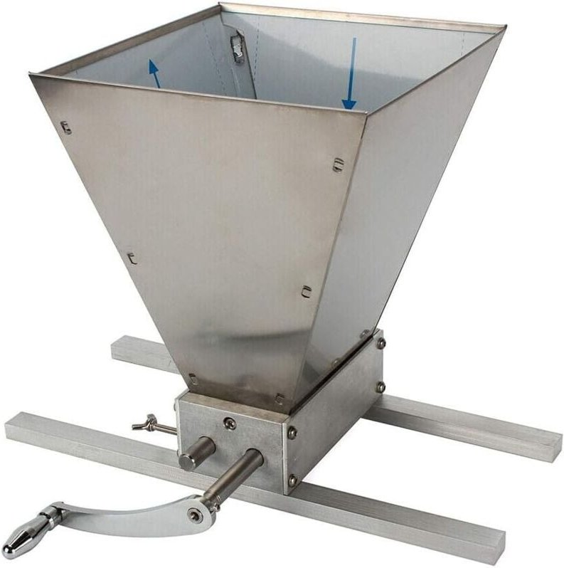 Getreidemühle Malzmühle Bierbrauen Edelstahlwalzen Heimbrauen, einstellbare Walzen, für Gerste, Weizen und andere Getrei...