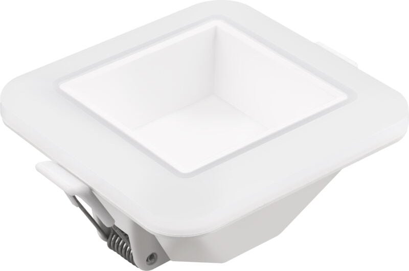 Quadratischer Matel LED-Ring 3 Intensitäten 8 w kalt