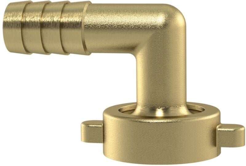 2/3 Winkelschlauchverschr., g 3/4 x 10, Ü-mutter, flachdicht., ms - Riegler