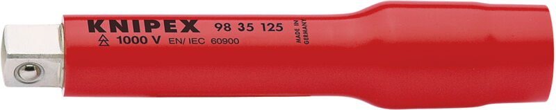 Knipex - 98 35 125 Verlängerung mit Innen- / Außenvierkant 3/8' 125 mm