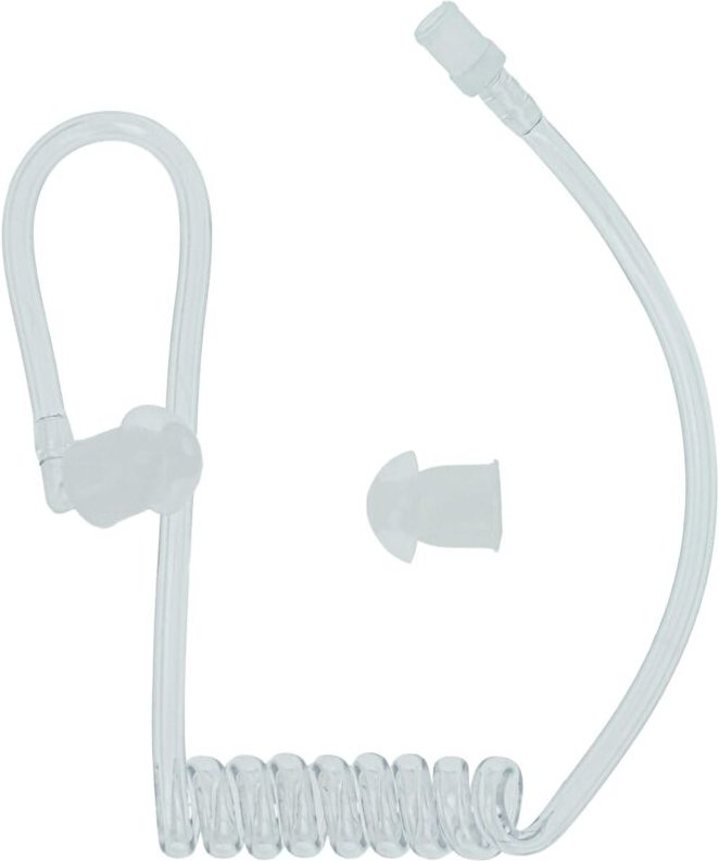 Vhbw - Security Schallschlauch Ohrhörer 2 x Ohrstöpsel, transparent kompatibel mit Headset, Funkgerät - unauffällig, dez...