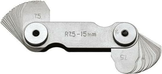 Radienschablone 17 Blatt 1,0 - 7,0 mm - Format