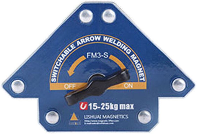 Schweißmagnete, 1 Stück FM3-S mit Schalter, 20 kg Schweißmagnetwinkel, 1208136 mm
