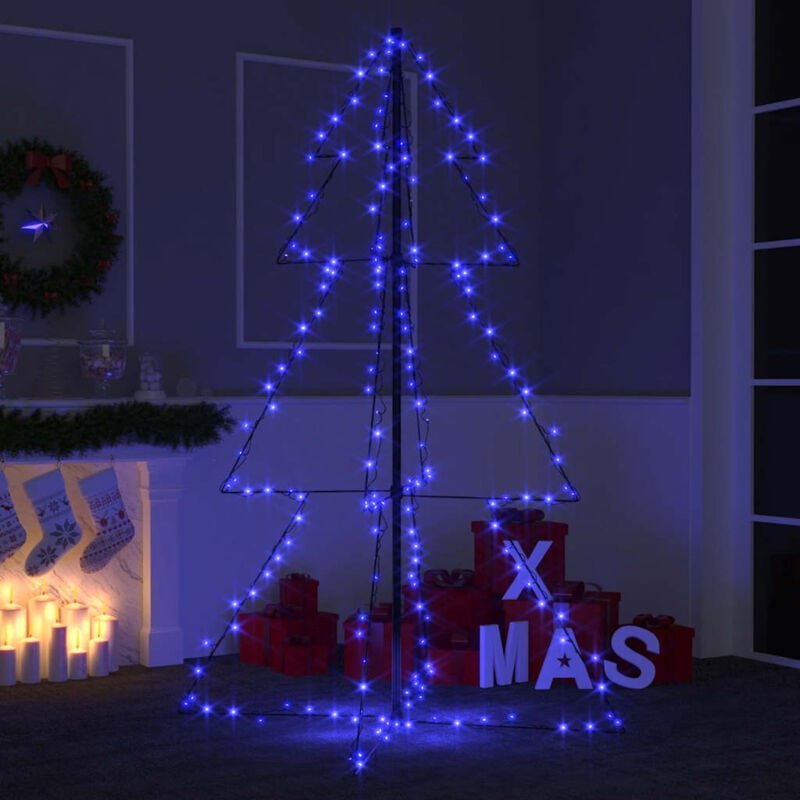 Weihnachtsbaum in Kegelform 200 LEDs Indoor Outdoor 98x150 cm - Vidaxl