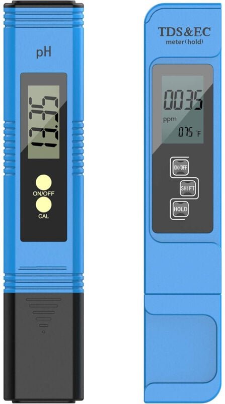 Wasserqualitätstest Meter TDS PH EC Temperatur 4 in 1 Set für Hydrokultur, Aquarien, Trinkwasser, RO-System, Fischteich ...