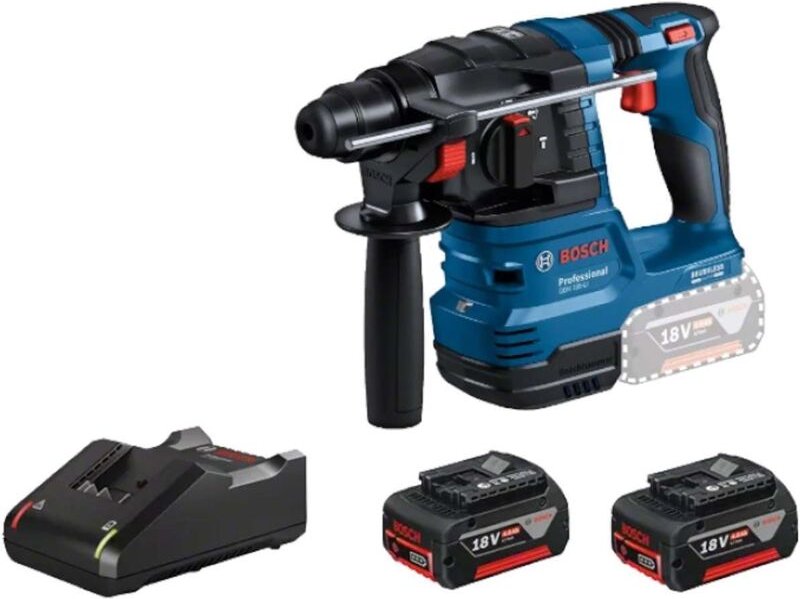 Werkzeug - 18V Akku-Bohrhammer, 2x 4,0 Ah Akku, Ladegerät 0611924021 - Bosch