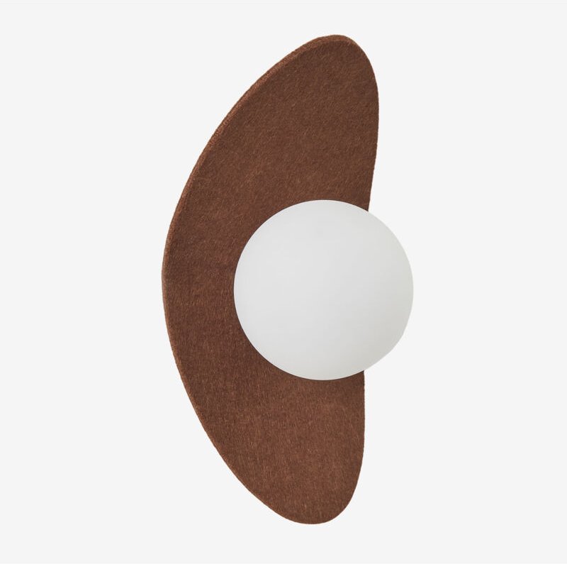 Ayerte Wandleuchte Braun - Sklum