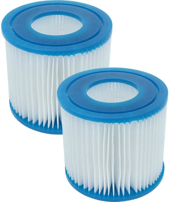 2x Filterkartusche Typ vii kompatibel mit Bestway Lay-Z-Spa Paris, Palm Springs Pool - Ersatzfilter Blau Weiß - Vhbw