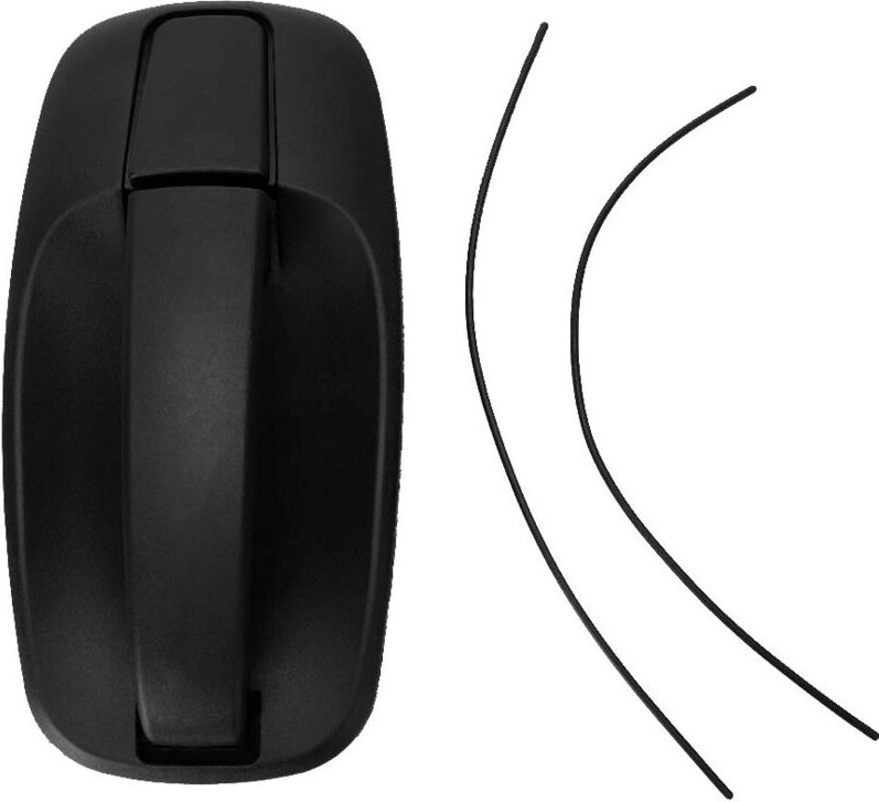 Sjlerst - Schwarzer hinterer Innentürgriff links rechts, universell passend für Renault Trafic 2001–2008