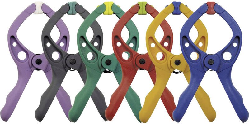 6 microfix - Mini-Federzwingen Wolfcraft 3420000 Spann-Weite (max.):20 mm