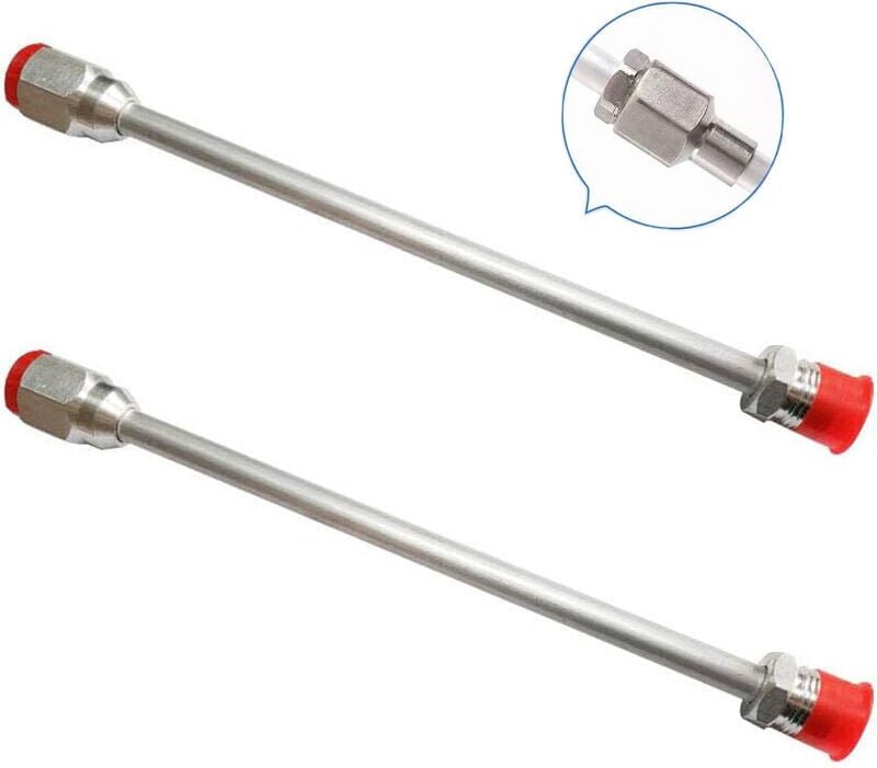 Airless-Farbpistolen-Verlängerungsstange für Titan/Wagner/Graco Airless-Sprühdüsen-Farbpistole, 2 Stück x 30 cm